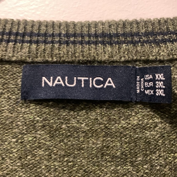 Nautica XXL Sweater in Olive Green - Picture 4 of 5
